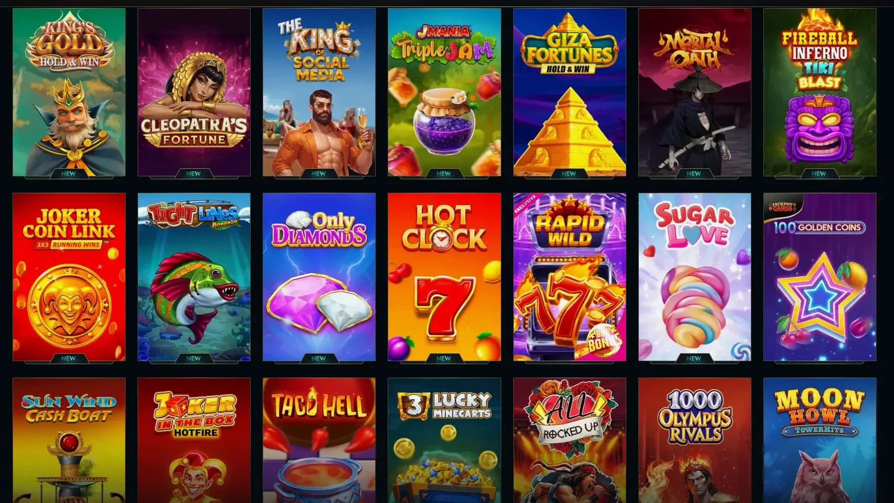 Игровой интерфейс онлайн казино Турбо